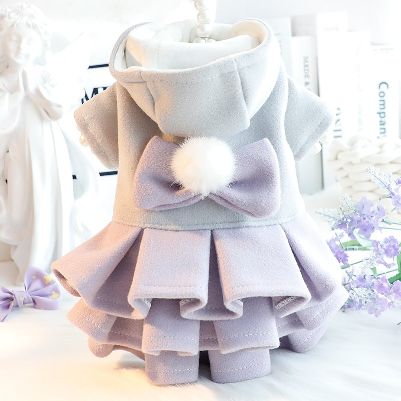 Dog Clothes Autumn And Winter Thick Style Cat Princess