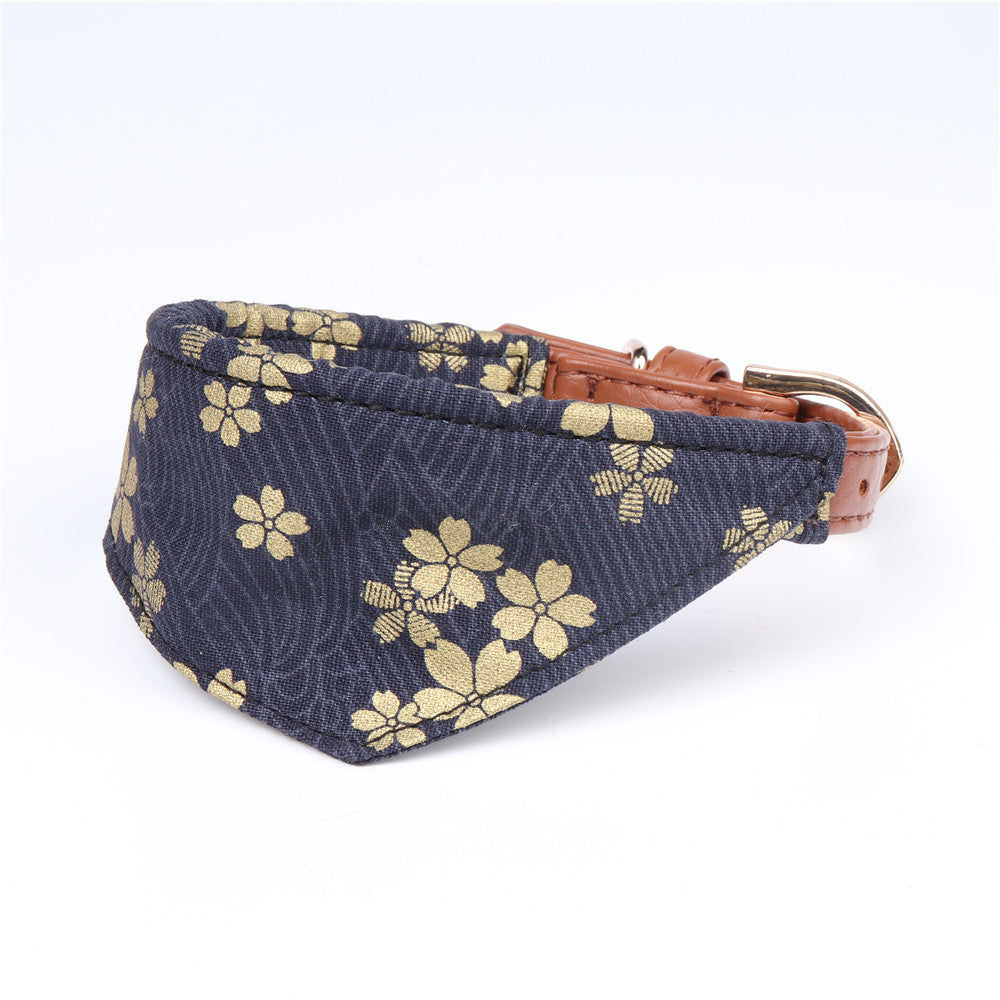 Amingge New Japanese Style Triangular Binder Pet Collar Dog Saliva Towel
