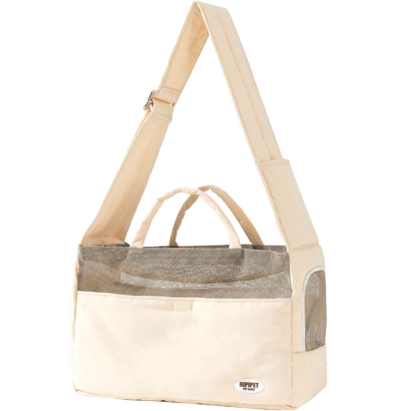 Breathable Crossbody Pet Carrier For Outdoor Use