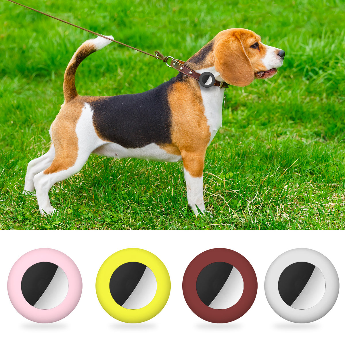 Silicone Tracker Pet Collar Anti-lost Locator Protective Shell