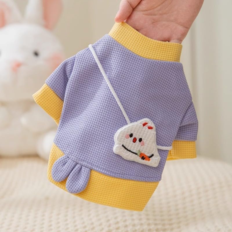 Pet Dog Hoodie Cartoon Lightweight Coat For Small Dogs Fashionable Pet Outfit
