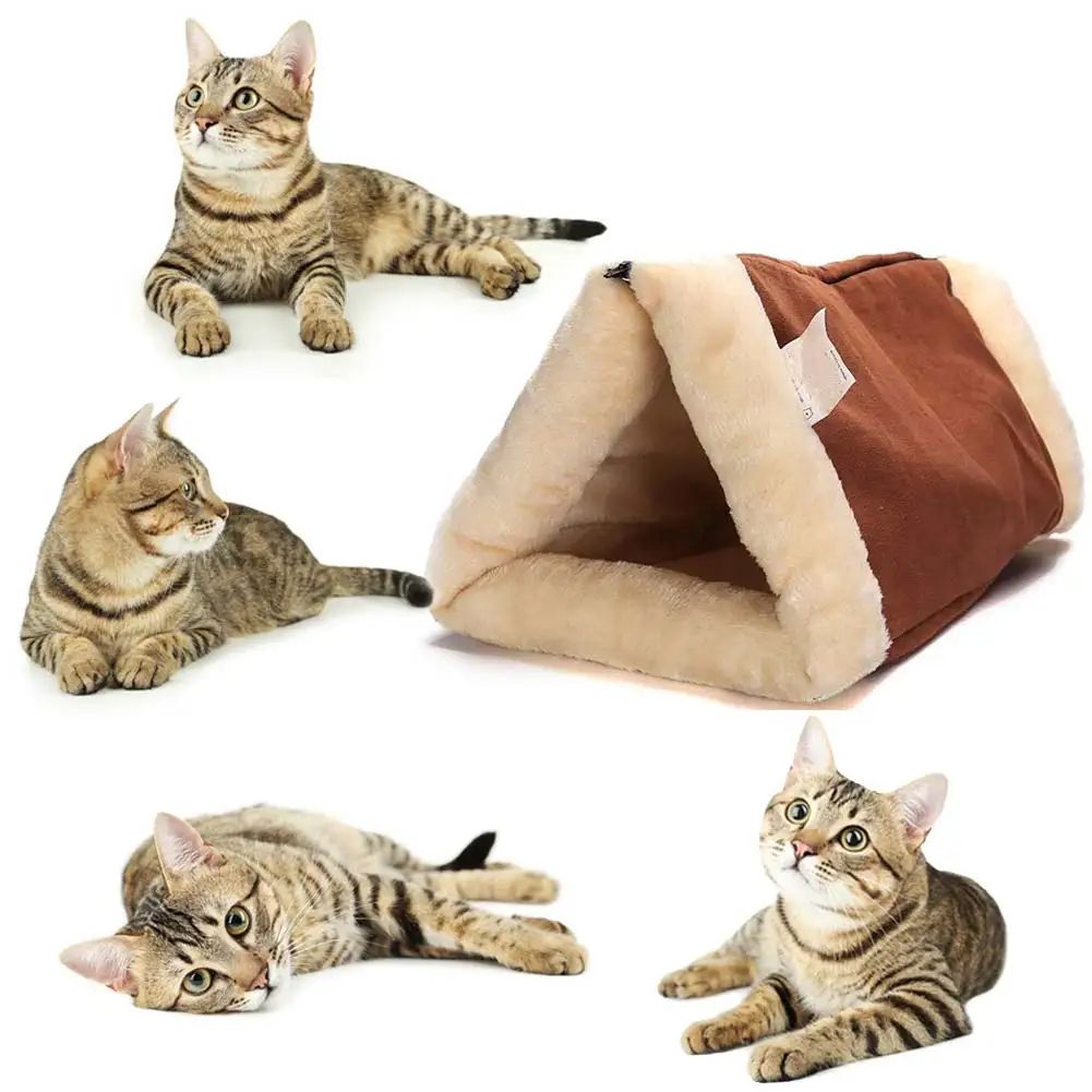 Foldable Snooze Tunnel Mat For Cats And Dogs Comfortable Pet Bed Warm Blanket Kennel Crate Cage House Pets Supplies Winter