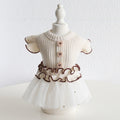 Petstyle XINGX Vintage Flounced Sleeve Skirt Cat Costume Pet Clothes Dog Clothes