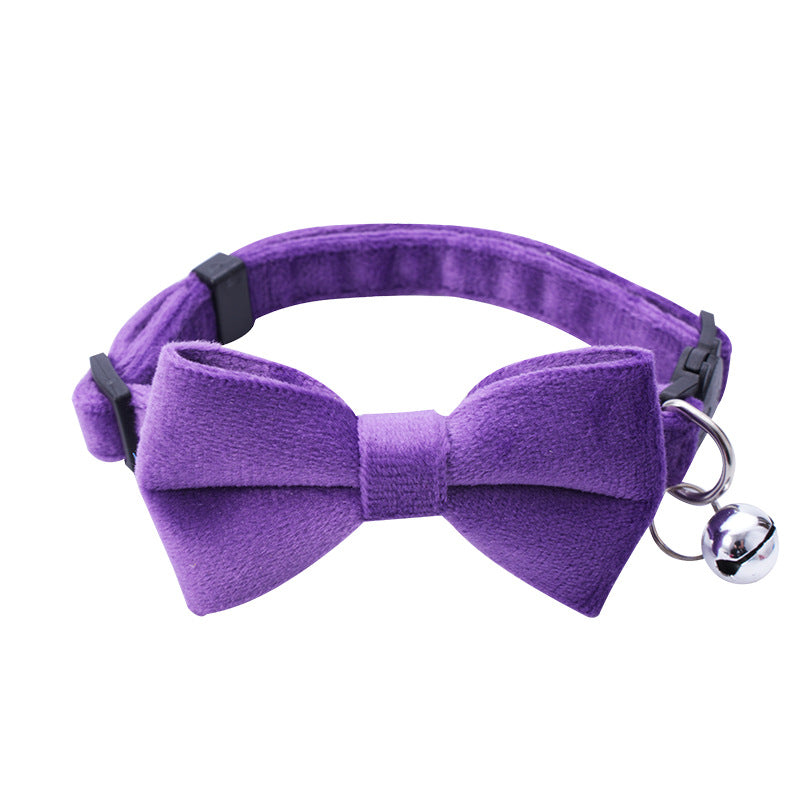 Pet Adjustable Bow Tie Collar With Bell