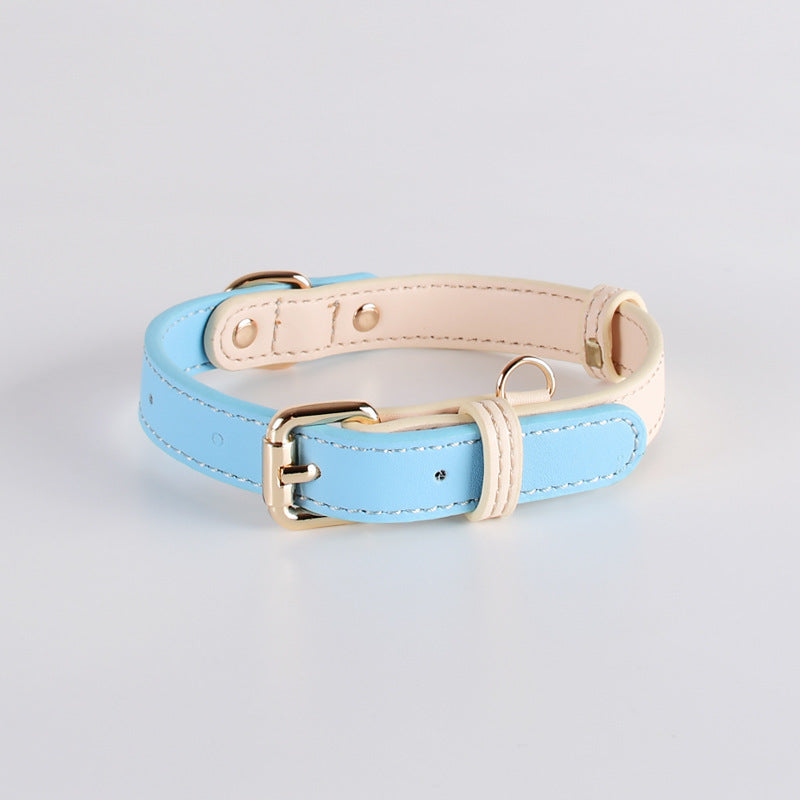Leather Pet Collar For Small And Medium-Sized Dogs
