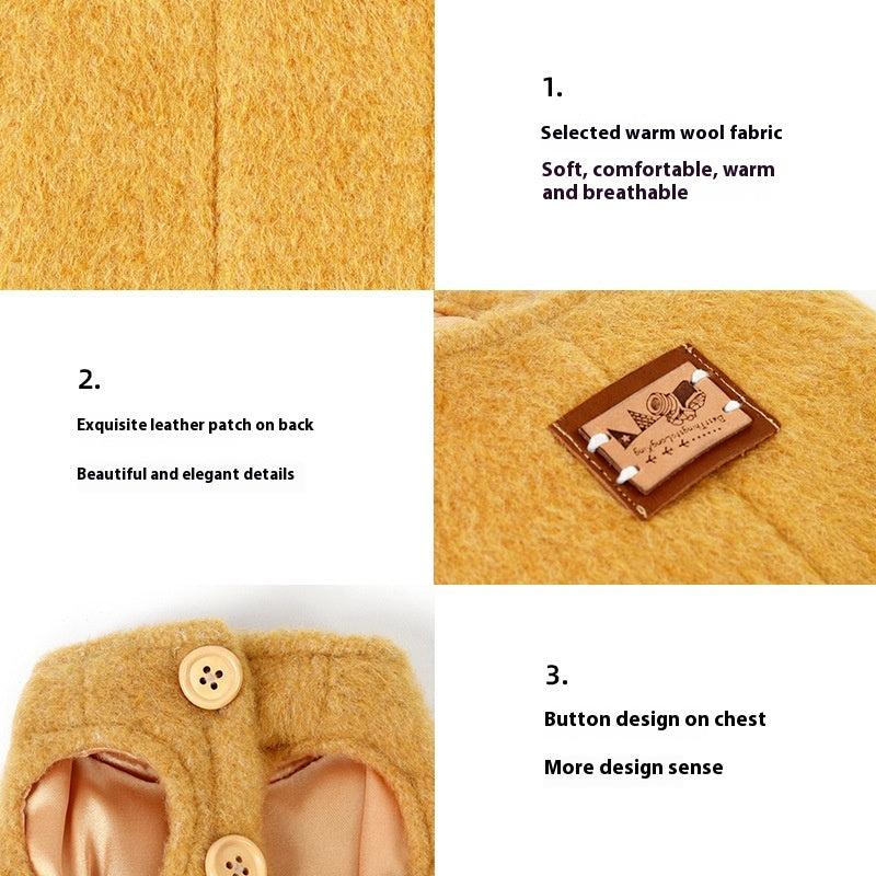 Pet Clothes Autumn And Winter Small Dog Cotton Korean Cashmere