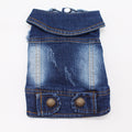 Vintage Scratch Pattern Denim Vest Personalized Vest Pet Clothing