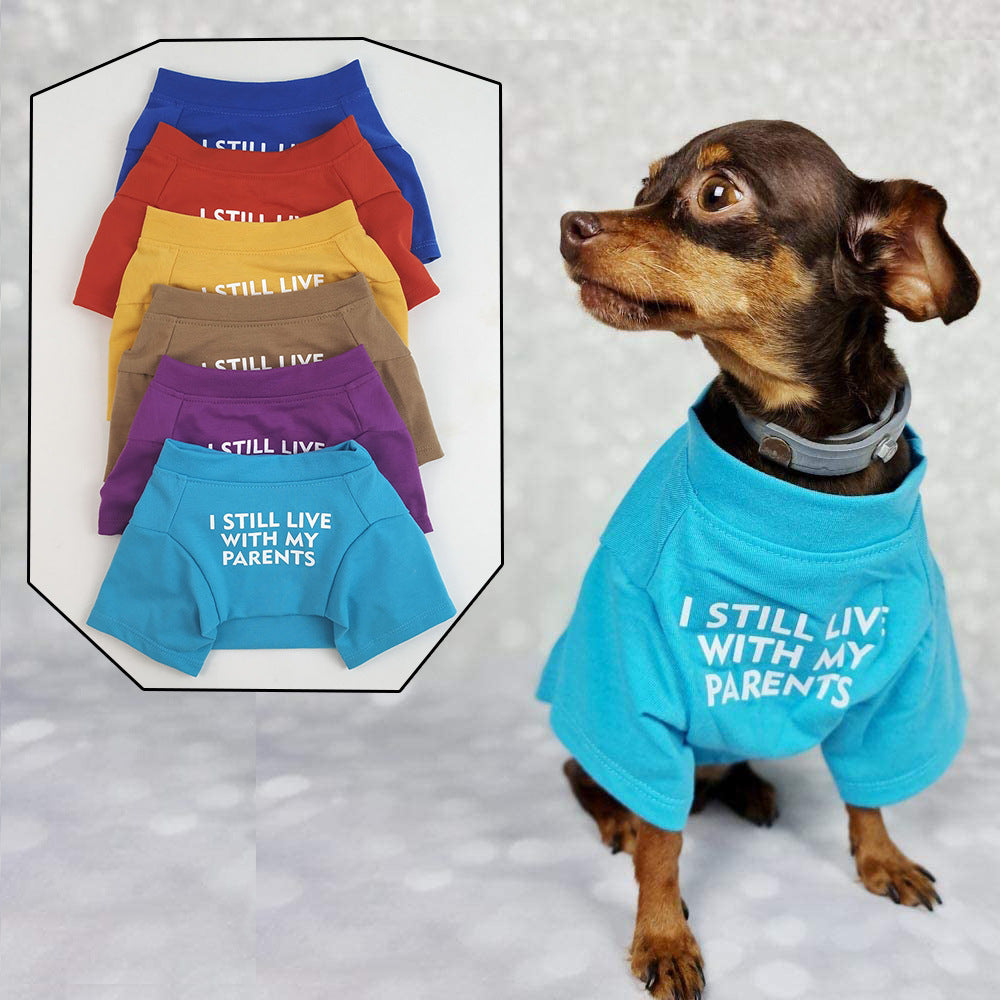 Pet Dog Letter T-shirt