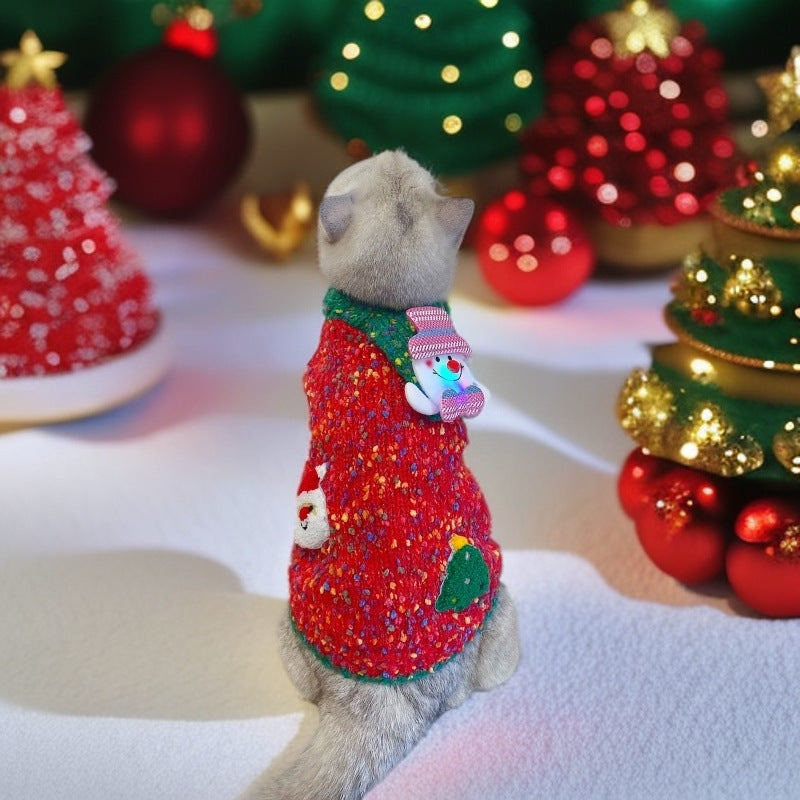 Christmas Pet Sweater AutumnWinter Warmth-Enhancing