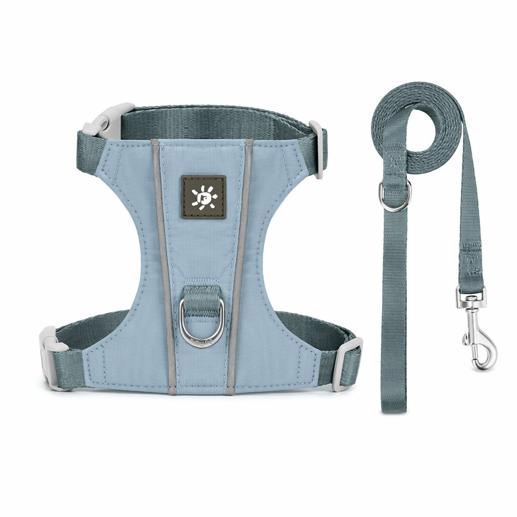 Cat Harness And Leash Set With Reflective Strips, Escape Proof Adjustable Vest, Premium Taffeta Fabric Soft Lightweight, Tear Resistant, For Kitten
