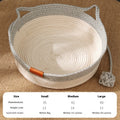 Cotton String Stitching Cute Woven Cat Nest Mat