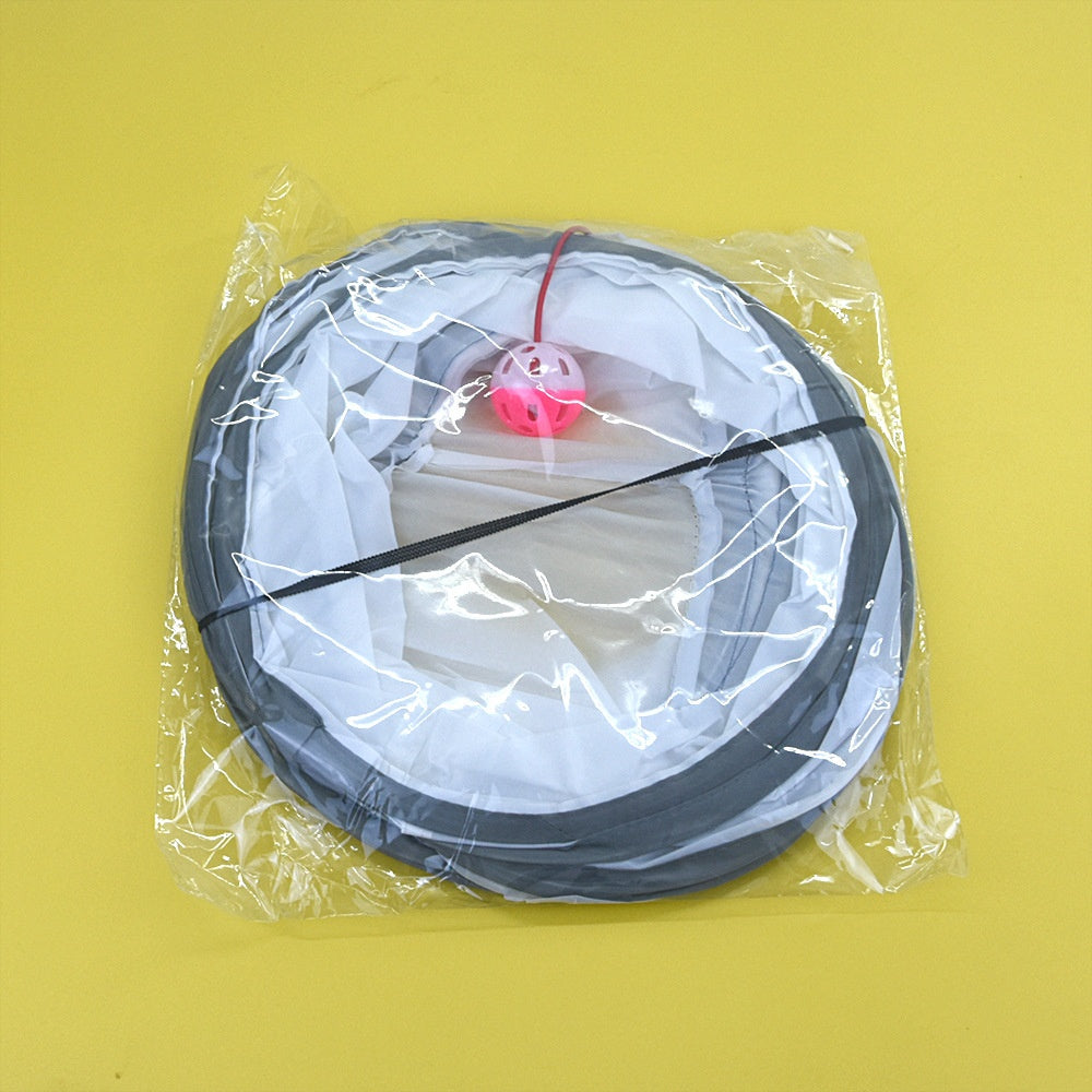 White Cat Tunnel Rolling Dragon Pet Toy Supplies