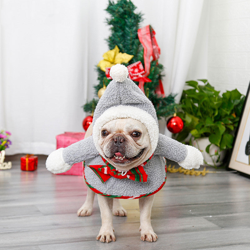 Pet Christmas Headwear Keeps Warm And Turns Cute And Funny