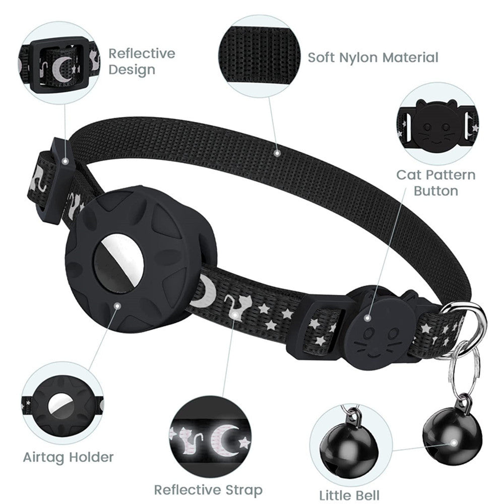 Reflective Star Moon Cat Dog Collar
