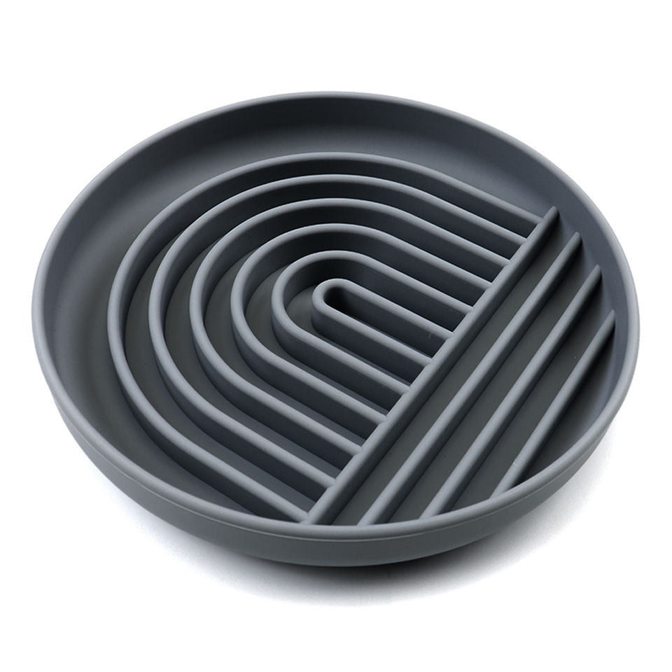 The Slowdown Bowl Silicone Slow Feeder For Dogs Puppies Slow Eating Modern Lick Mat Design Reduces Gulping Dishwasher Fit For All Breed Mealtime