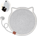 Cat Scratcher Mat Natural Cotton Rope Cat Scratch Pad Round Horizontal Floor Cat Scratching Pads For Indoor Cats Cat Furniture Protector For Wall
