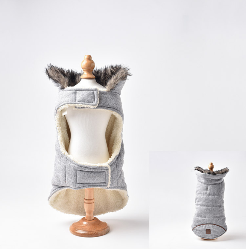 Plus velvet padded teddy cotton coat