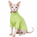 Sphynx Cat Clothes For Cats Only, Narrow Striped Sphynx Shirt Clothes T-Shirts Sweatshirt With Sleeves, Soft Kitten Sphinx Clothes Pet Apparel Devon