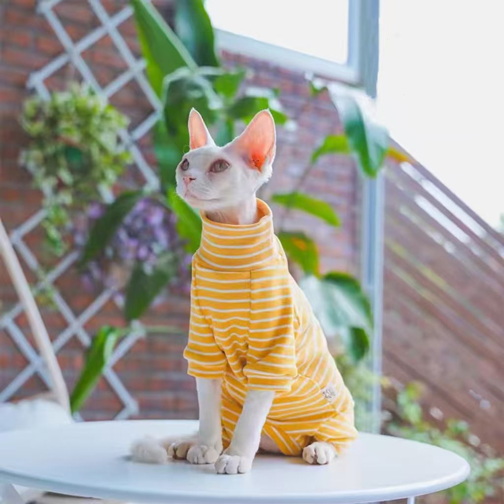 Pet Clothes Cat Spring Summer New Arrival Belly-Protecting Full-Covering