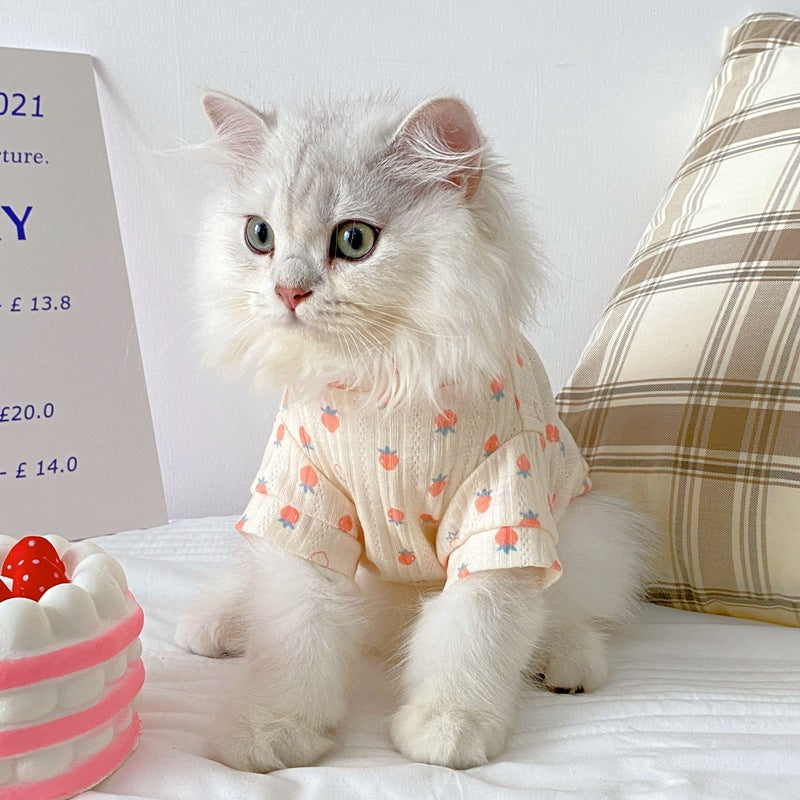 Anti-hair Loss Pet Vest For Cat Clothes
