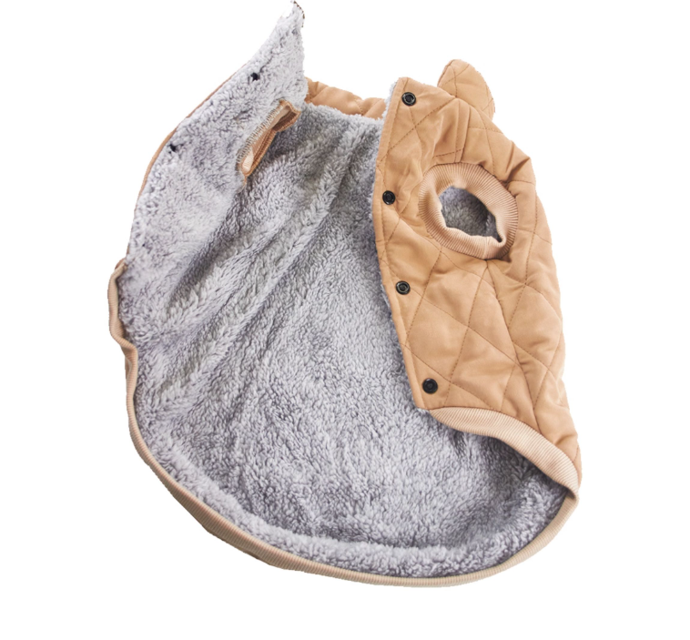 Puppy Winter Clothes Diamond Lattice Cotton-padded Clothes Corgi