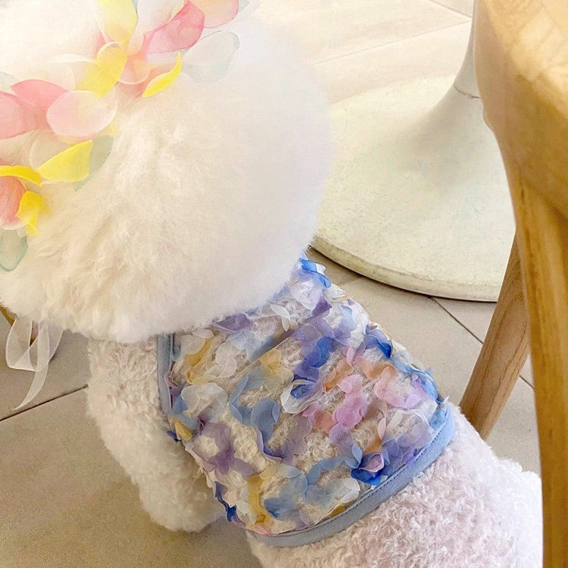 Pet Summer Thin Fairy Petal Sling