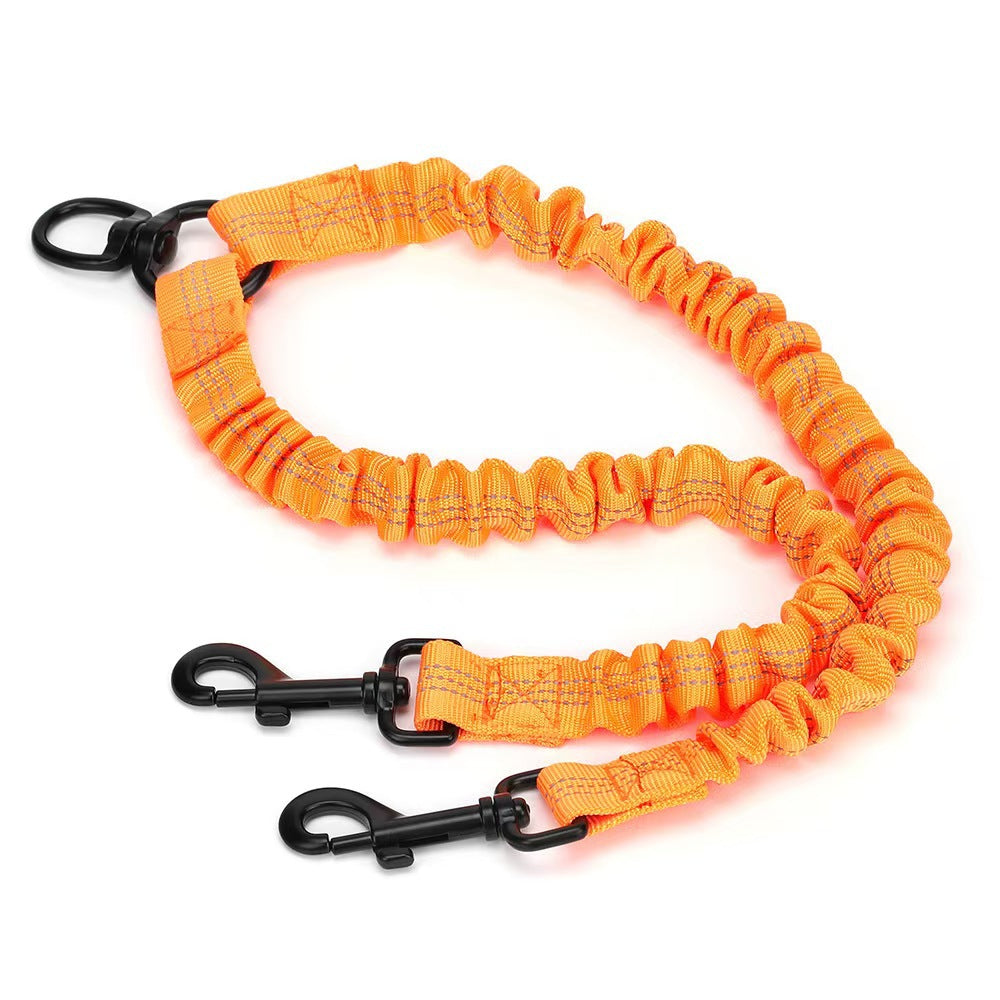 Double-ended Retractable Reflective Dog Leash