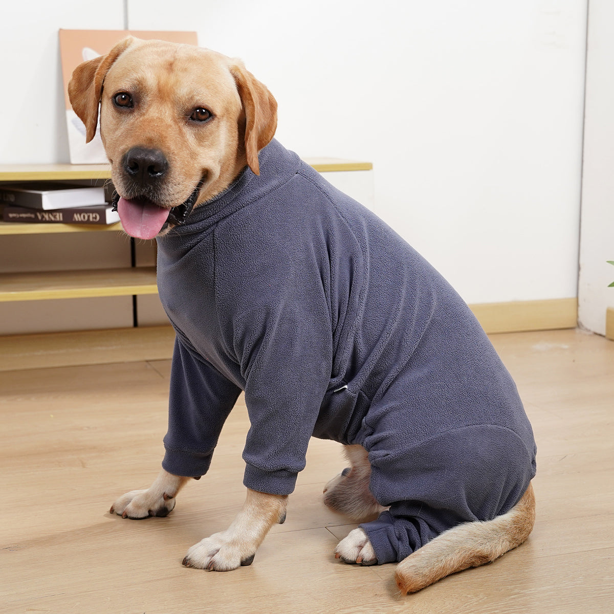 Pet Clothes Dog Polar Fleece High Collar Warm Fully Surrounded Cotton-padded Clothes