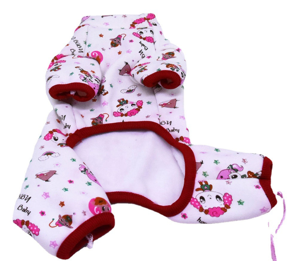 Cat Autumn And Winter Clothes Four-legged Casual Little Fairy Fleece