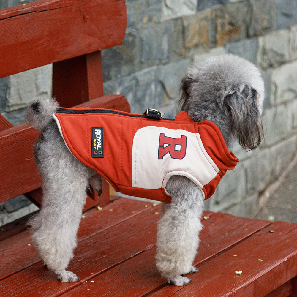 Pet Autumn And Winter Outdoor Thickened Warm Vest