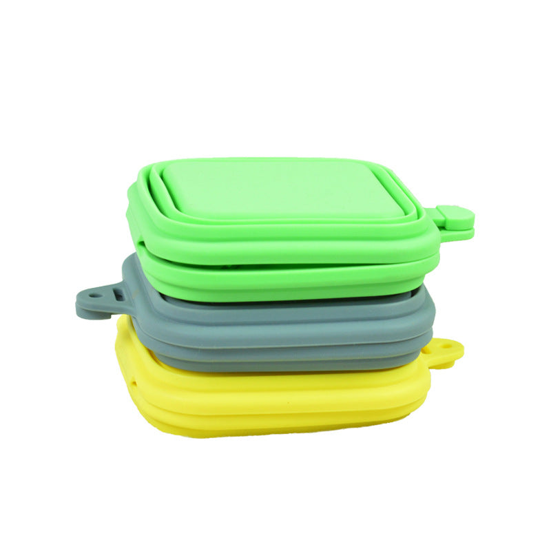 Pet silicone folding bowl