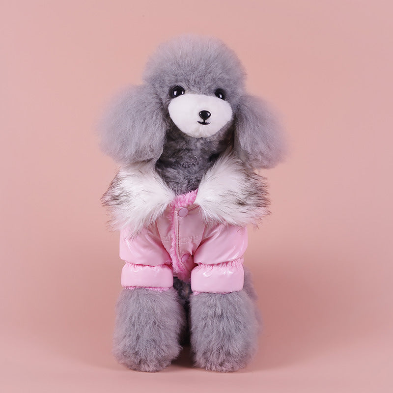 Puppy Cute Padded Down Jacket Keeps Warm In Winter