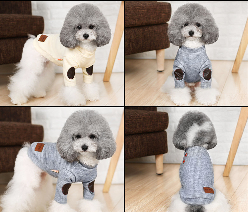 Pullover cat sweater small puppy two-legged