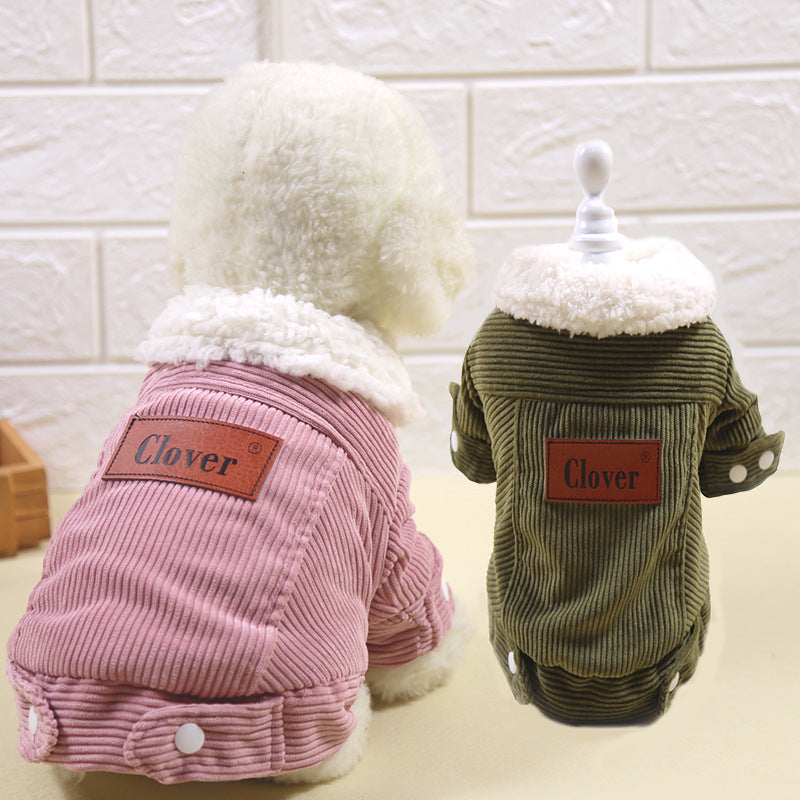 Pet Bichon Pomeranian Small Puppy Warm Thickened Winter Clothes