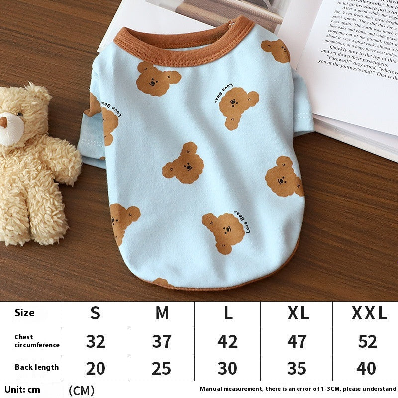 Autumn Small Dog Anti-lint Pajamas
