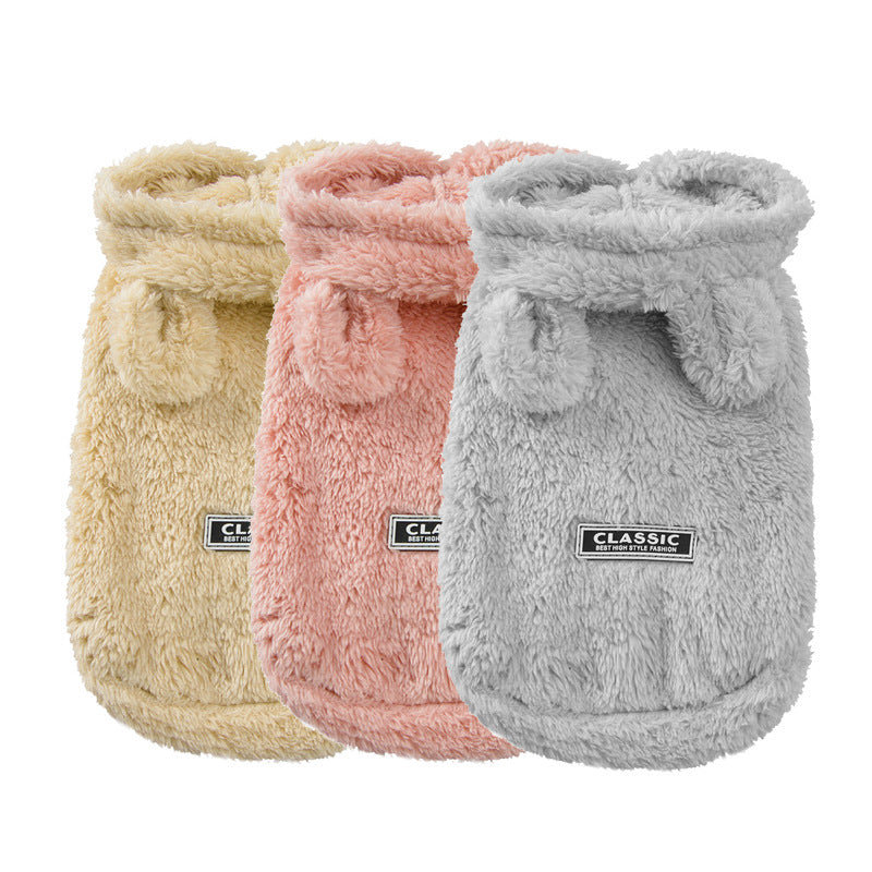 Bear ear pet cotton coat