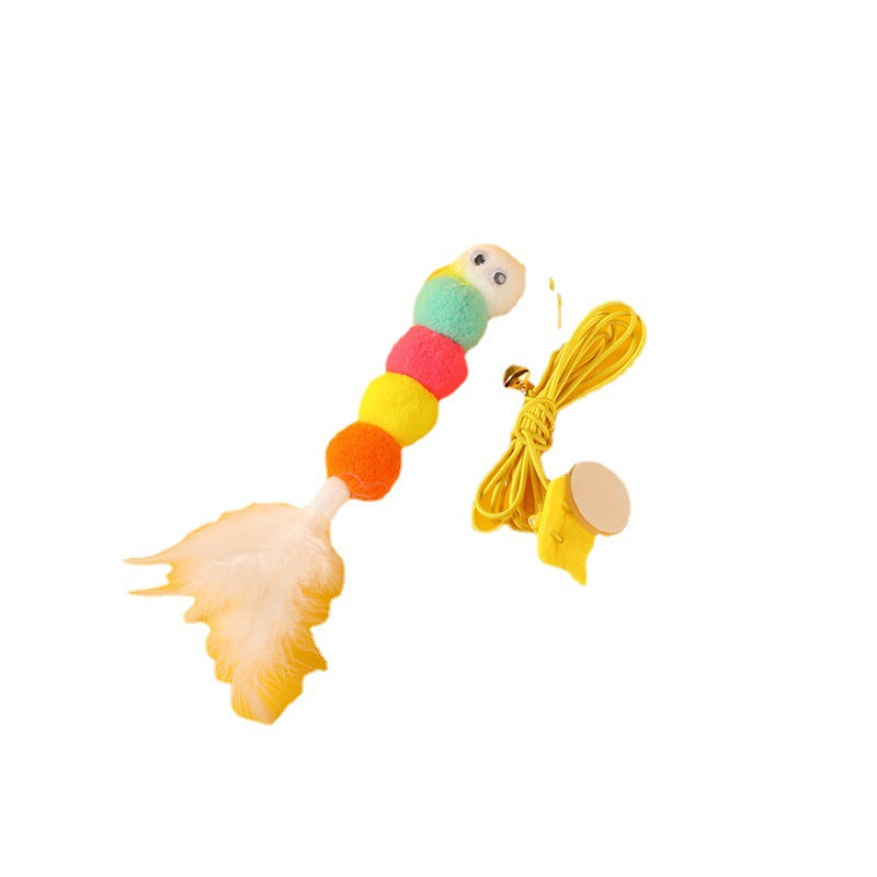 Feather Bell Cat Teaser Cat To Swing Toy