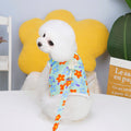 Chest Back Traction Rope Pet Clothing 23 Flowers Chest Back With Rope