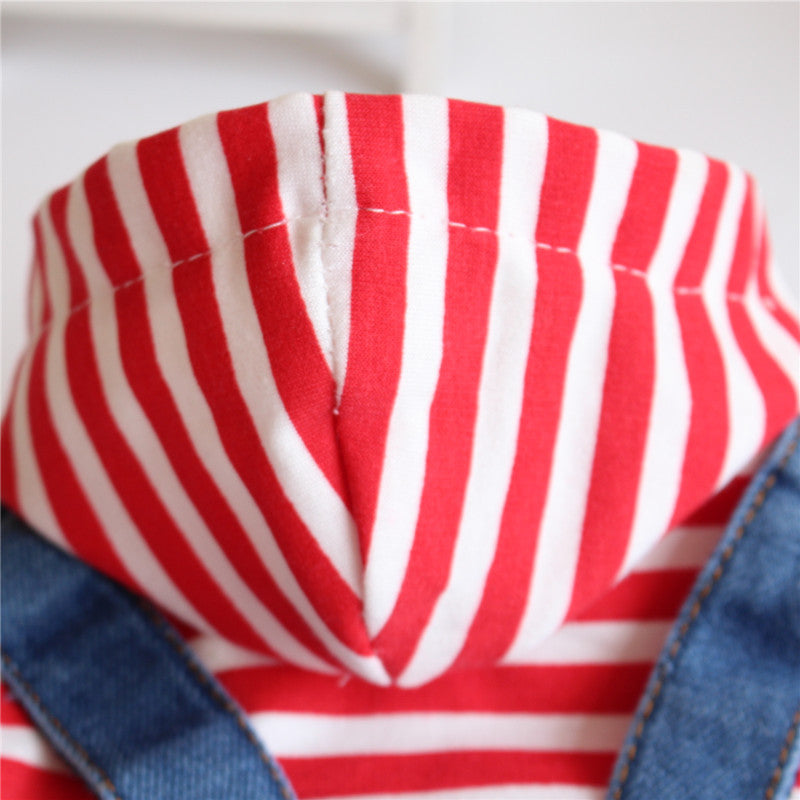 Pet Clothes Four Leg Denim One-piece Suit