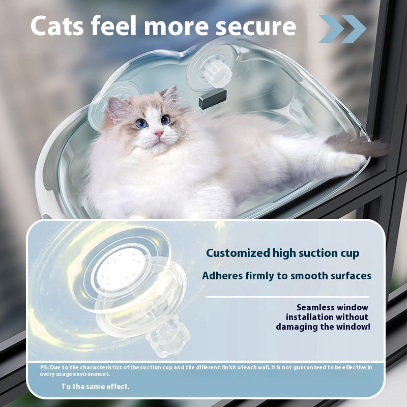 Detachable Strong Suction Cup Wall-mounted Suspension Cat Hammock