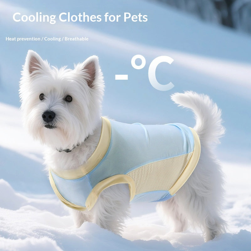 Pet Ice Silk Sun Protection Clothing Pet Vest Cat Clothes
