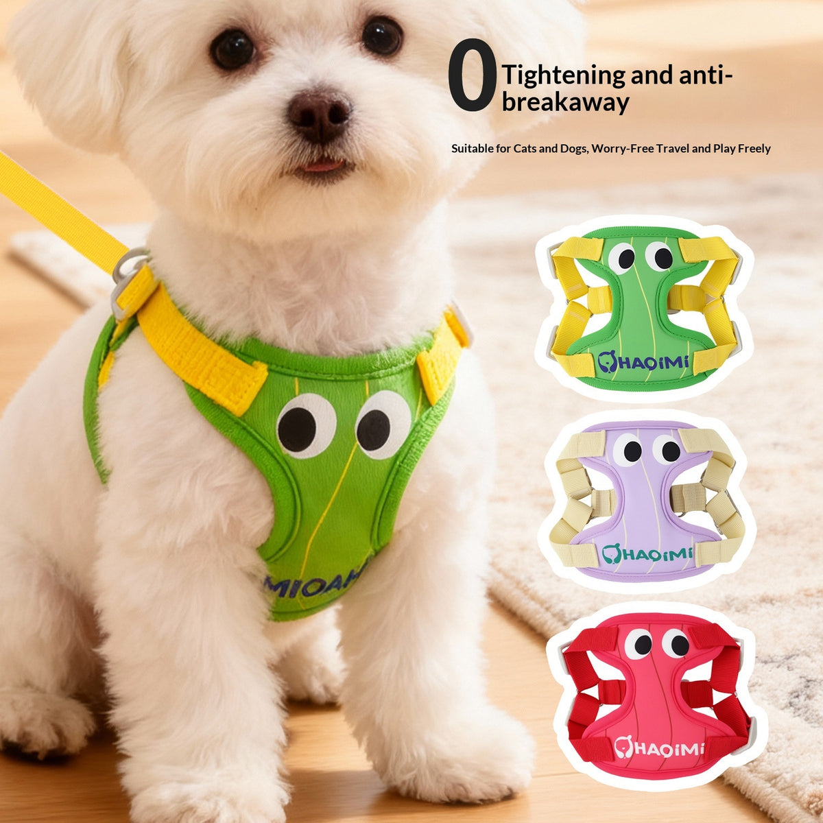 Dog Leash Vest Small Bear