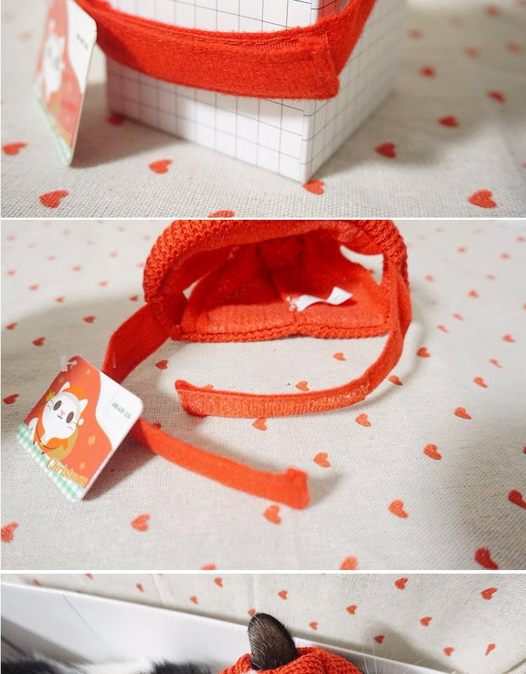 Red Festive Sweater Hat Christmas New Year Series