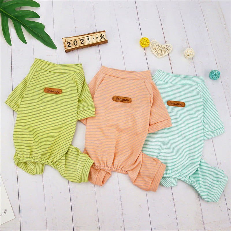 Thin VIP Bichon Small Dog Cat Homewear Pajamas