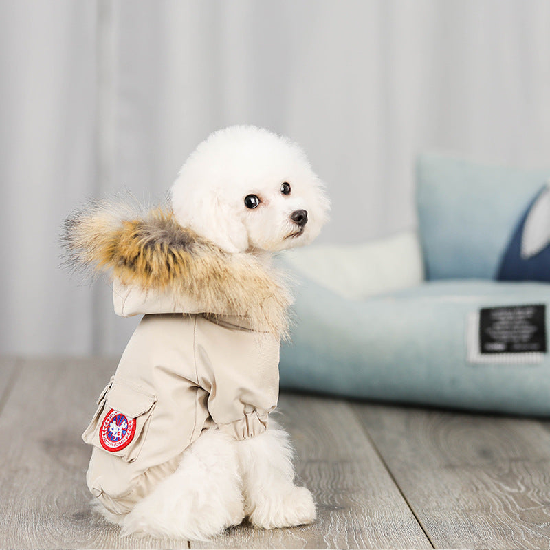 New mink fur hat workwear cotton coat