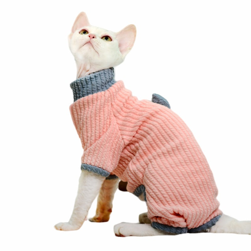 Sphynx Cat Warm Sweater Four-legged Clothing For Hairless Cats