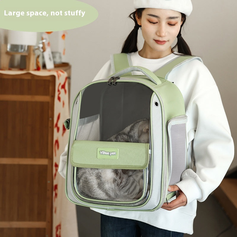 Cat Bag Large Capacity Breathable Lightweight Panoramic Pet Supplies