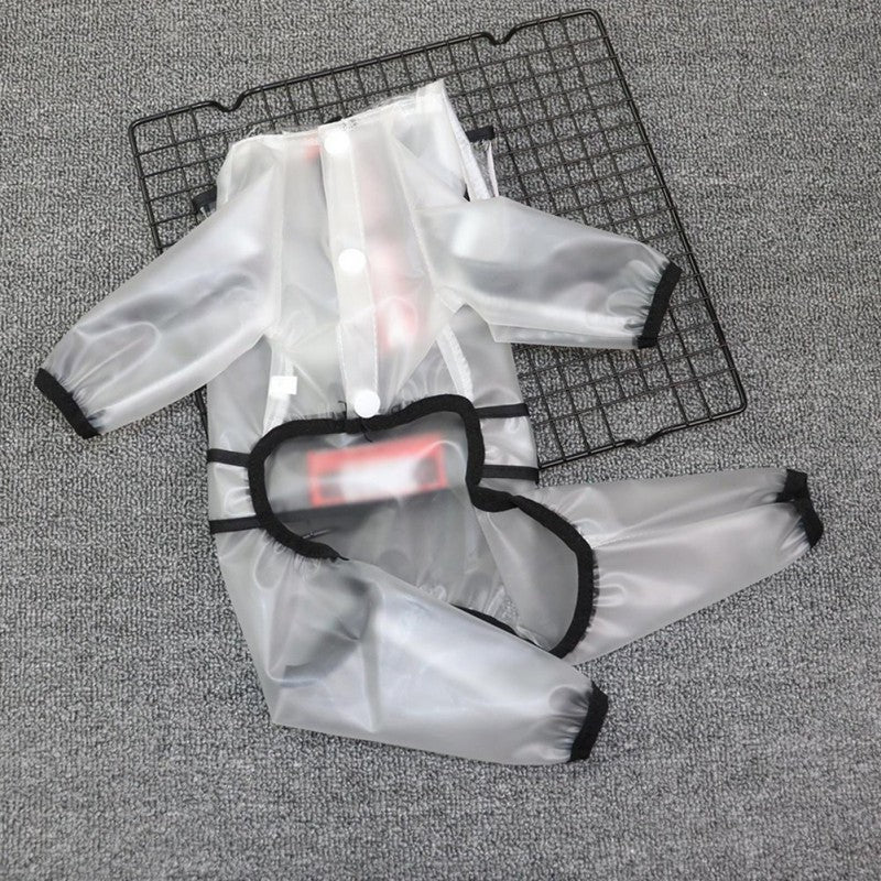 Dog Raincoat Four-legged Waterproof All-inclusive Teddy Bichon Shiba Inu Puppy