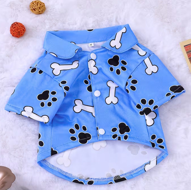 Pet Cat And Dog Universal Printed Shirt Big And Small Dogs