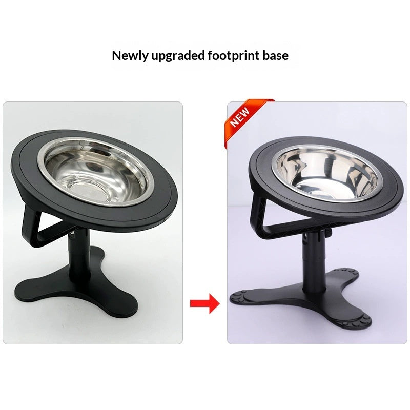 Adjustable-height Stand Pet Elevated Bowl Cat Support Bowl